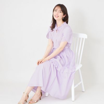 タグ付きTO BE CHIC ウェーブローン チュニックブラウス ビジュー L】ウェーブローン フリルブラウス | TO BE CHIC L (Women/大きい