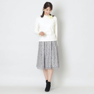 L】レーヨンポリエステル プルオーバーニット | TO BE CHIC L (Women