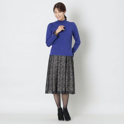 L】レーヨンポリエステル プルオーバーニット | TO BE CHIC L (Women