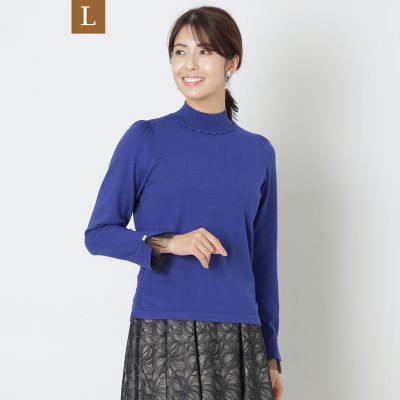 L】レーヨンポリエステル プルオーバーニット | TO BE CHIC L (Women