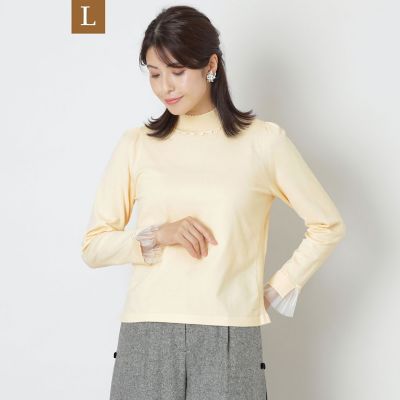 L】レーヨンポリエステル プルオーバーニット | TO BE CHIC L (Women