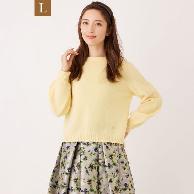 ＜TO BE CHIC L (Women/大きいサイズ)＞【Ｌ】クーマラム　プルオーバー