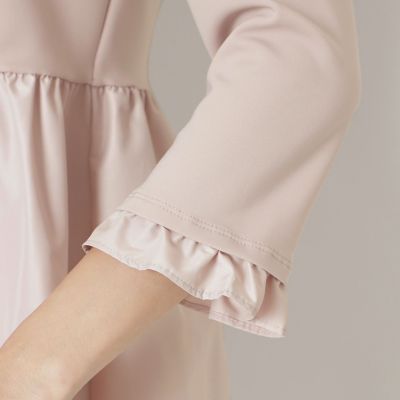 L】マットストレッチダンボール チュニック | TO BE CHIC L (Women