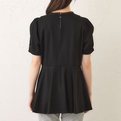 L】コマフリル カットソーコンビチュニック | TO BE CHIC L (Women