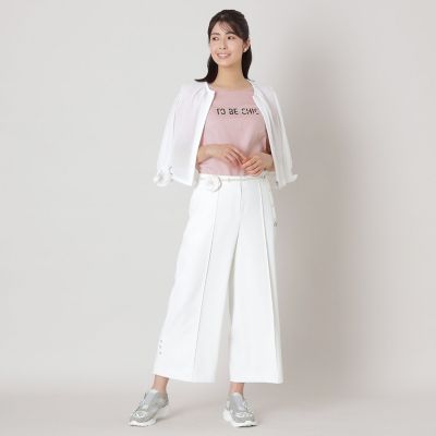 L】ビジュー ロゴカットソー | TO BE CHIC L (Women/大きいサイズ