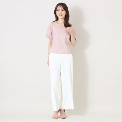 L】ビジュー＆ホットフィックス カットソー | TO BE CHIC L (Women