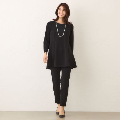 L】マットストレッチダンボール チュニック | TO BE CHIC L (Women