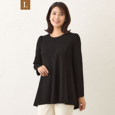 ＜TO BE CHIC L (Women/大きいサイズ)＞【Ｌ】モイストポンチ　カットソーチュニック