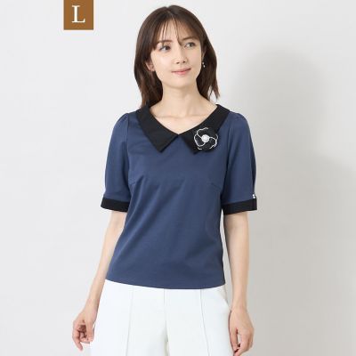 L】フラワー刺しゅう チュニックブラウス | TO BE CHIC L (Women