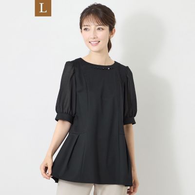 L】フロントビジュー カットソーチュニック | TO BE CHIC L (Women