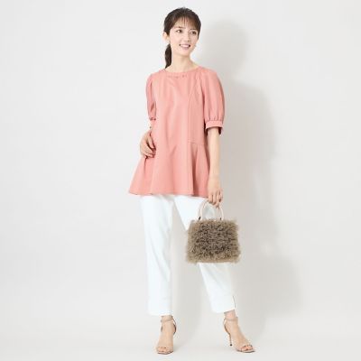 L】フロントビジュー カットソーチュニック | TO BE CHIC L (Women
