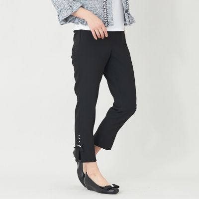 美品　大きいサイズ50 希少サイズ　トゥービーシック　 ウエストゴムパンツ L】ボディシェル スリムパンツ | TO BE CHIC L (Women/大きいサイズ