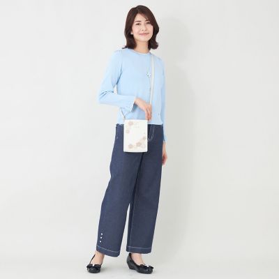 L】エレガンス ワイドデニム | TO BE CHIC L (Women/大きいサイズ