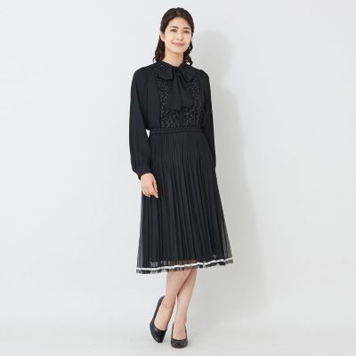 美品　大きいサイズ　トゥービーシック　総レースプリーツスカート L】配色レースプリーツ スカート | TO BE CHIC L (Women/大きいサイズ