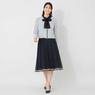 美品　大きいサイズ　トゥービーシック　総レースプリーツスカート L】配色レースプリーツ スカート | TO BE CHIC L (Women/大きいサイズ