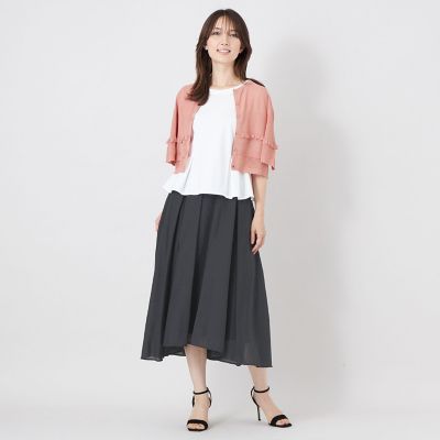 L】エアリーローンタックスカート | TO BE CHIC L (Women/大きい