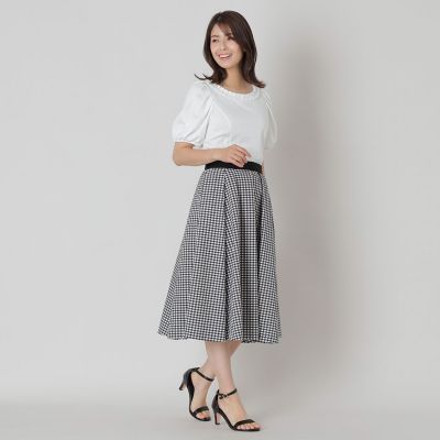 elu. エル　リバーシブルスカート　ギンガムチェック elu. エル リバーシブルスカート ギンガムチェック 【公式通販】