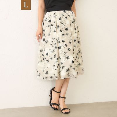 新品タグ付き✨　¥12万　23SS　デパリエ　フラワータックスカート　38 新品タグ付き✨ ¥12万 23SS デパリエ フラワータックスカート 38