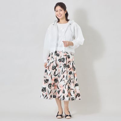 L】チューリップグレースプリント スカート | TO BE CHIC L (Women