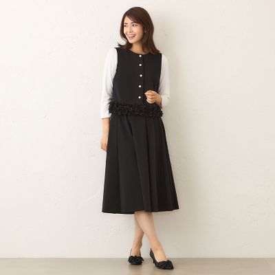 L】マットストレッチダンボール スカート | TO BE CHIC L (Women