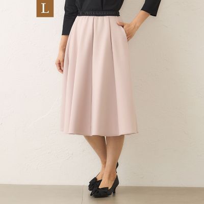 TO BE CHIC 今期もの　マットストレッチダンボールスカート　ピンク44 L】マットストレッチダンボール スカート | TO BE CHIC L (Women