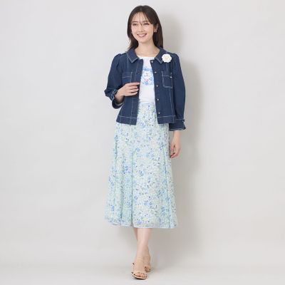 L】プチフルール マーメイドスカート | TO BE CHIC L (Women/大きい
