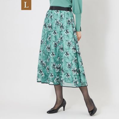 L】フラワーエンブロイダリーチュール スカート | TO BE CHIC L