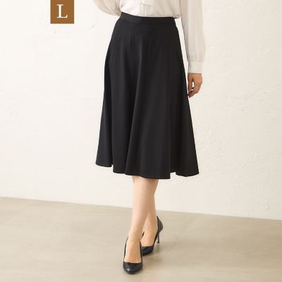 ＜TO BE CHIC L (Women/大きいサイズ)＞【Ｌ】モクロディ　フレアスカート
