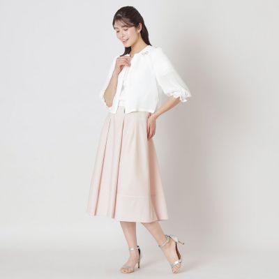 L】シアサッカー ストライプスカート | TO BE CHIC L (Women/大きい