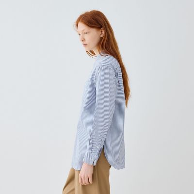 コットンブロード スタンドカラーシャツ | GALERIE VIE (Women