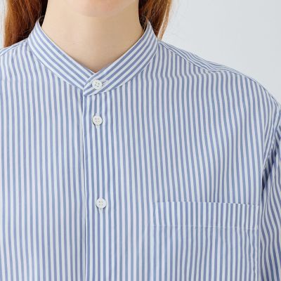 コットンブロード スタンドカラーシャツ | GALERIE VIE (Women