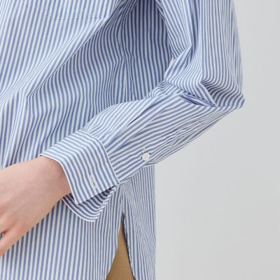 コットンブロード スタンドカラーシャツ | GALERIE VIE (Women