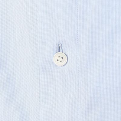 コットンブロード　スタンドカラー　ポケットシャツ