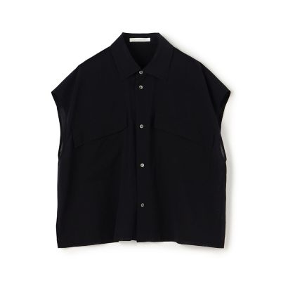 mamekurogouchi ペディセルレース フレンチスリーブシャツ Mame