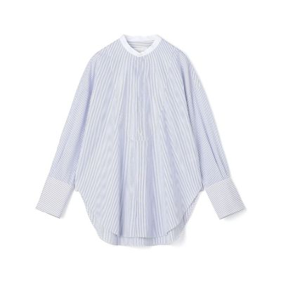 【極美品】24SS ギャルリーヴィー コットンブロード ブザムシャツ ブルー 極美品】24SS ギャルリーヴィー コットンブロード ブザムシャツ