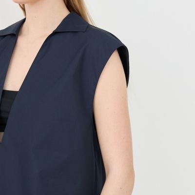 コットンポリエステルウェザー ノースリーブシャツ | GALERIE VIE 