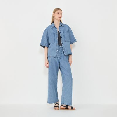 GALERIE VIE ハイツイストデニム ハイツイストデニム ストレートパンツ | GALERIE VIE (Women