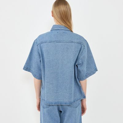 ハイツイストデニム オーバーシャツ | GALERIE VIE (Women)/ギャルリー