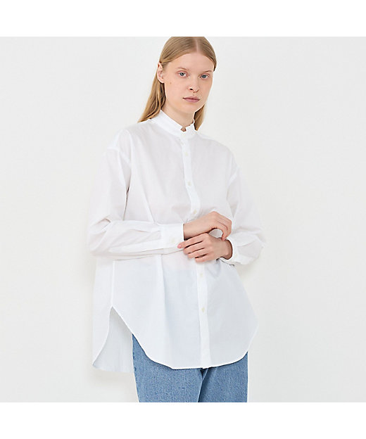 コットンブロード スタンドカラーシャツ | GALERIE VIE (Women コットンブロード スタンドカラーシャツ | GALERIE VIE (Women