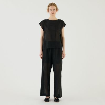 ボイルコットン　ドロップショルダーＴシャツ