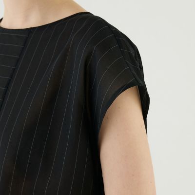 ボイルコットン　ドロップショルダーＴシャツ
