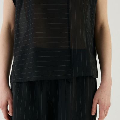 ボイルコットン　ドロップショルダーＴシャツ