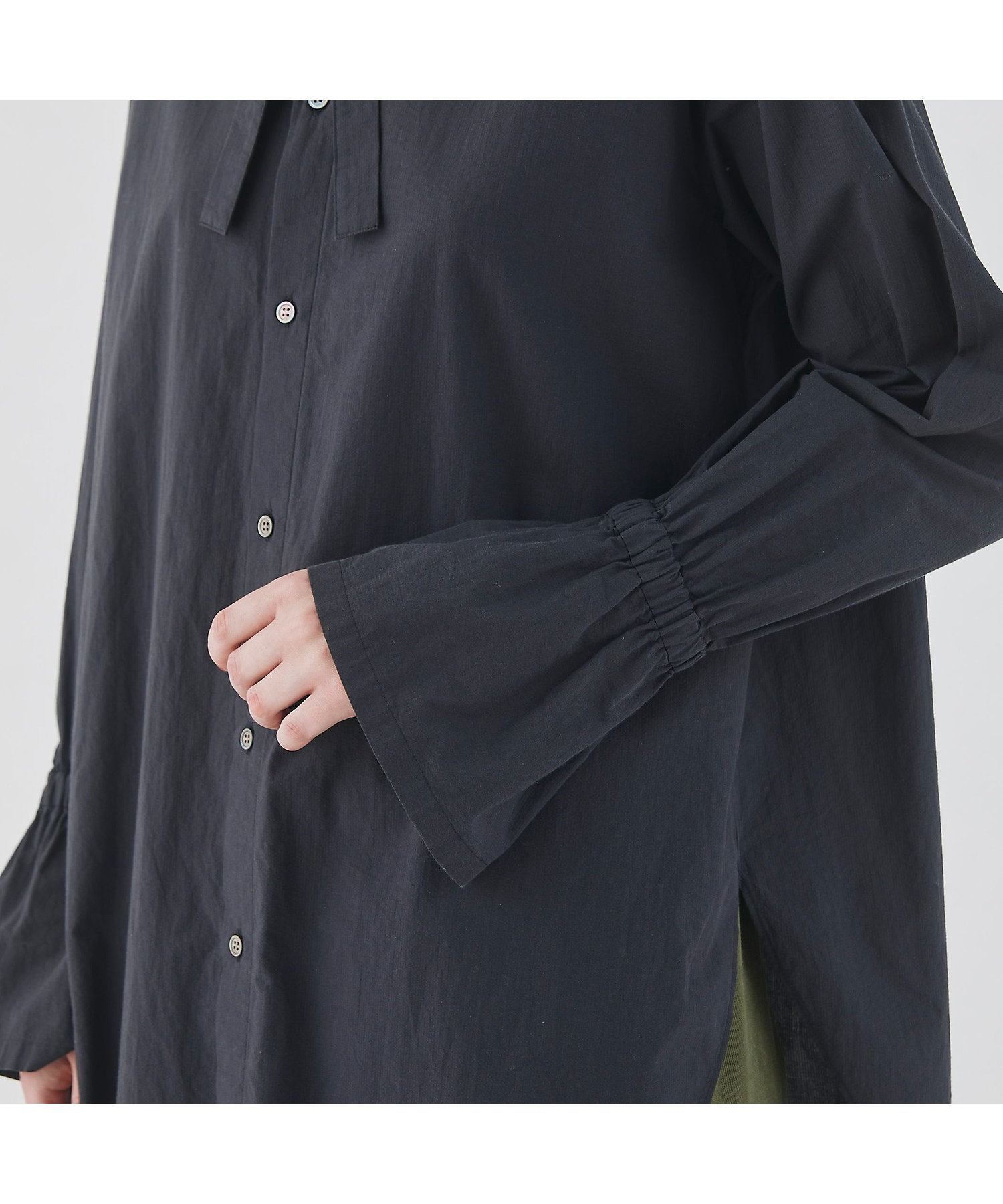 コットン ロングタイシャツ | GALERIE VIE (Women)/ギャルリー コットン ロングタイシャツ | GALERIE VIE (Women)/ギャルリー
