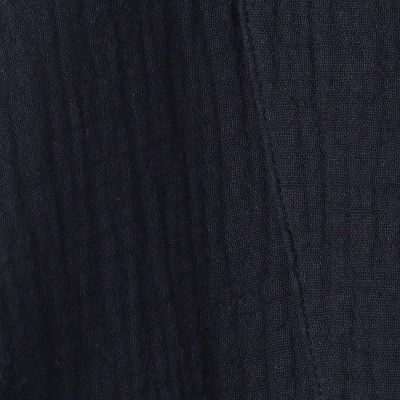 ダブルガーゼ　ウィングカラーロングシャツ