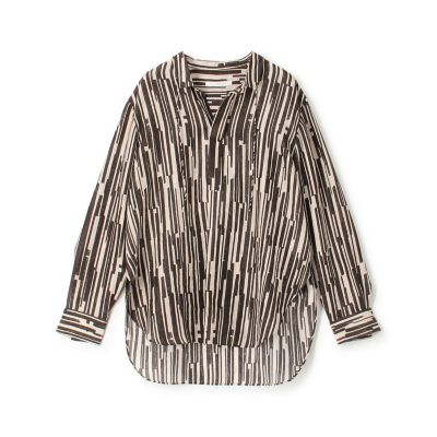 GALERIE VIE (Women)/ギャルリー・ヴィー シルクハブタエプリント スキッパーシャツ
