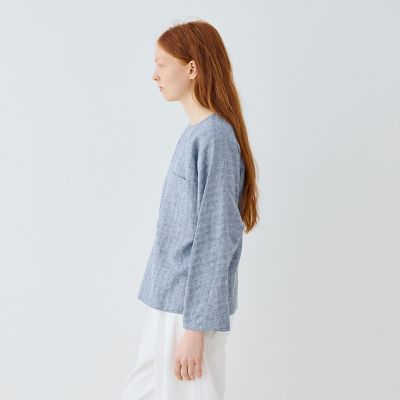 ブラッシュドリネン プルオーバーシャツ | GALERIE VIE (Women