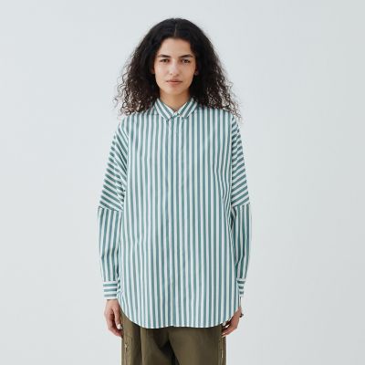 スムースポプリン レギュラーワイドシャツ | GALERIE VIE (Women