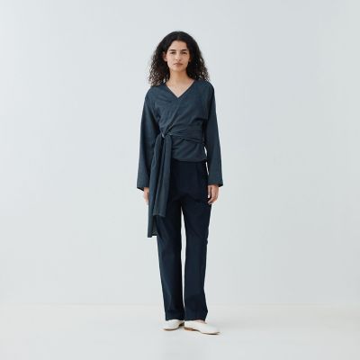 【GALERIE VIE】デニムダンガリー ベルテッドシャツ デニムダンガリー ベルテッドシャツ | GALERIE VIE (Women