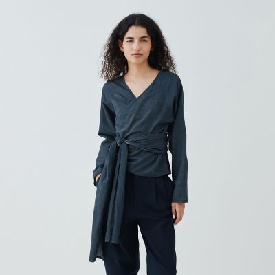 【GALERIE VIE】デニムダンガリー ベルテッドシャツ デニムダンガリー ベルテッドシャツ | GALERIE VIE (Women