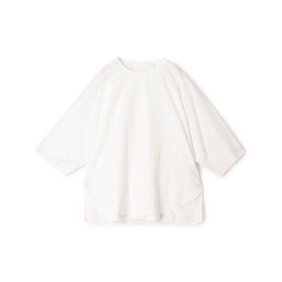 コットンツイル　クルーネックドルマン　プルオーバーシャツ